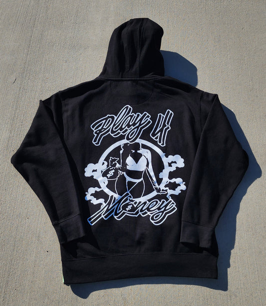 PLAY4MONEY BLACK HOODIE